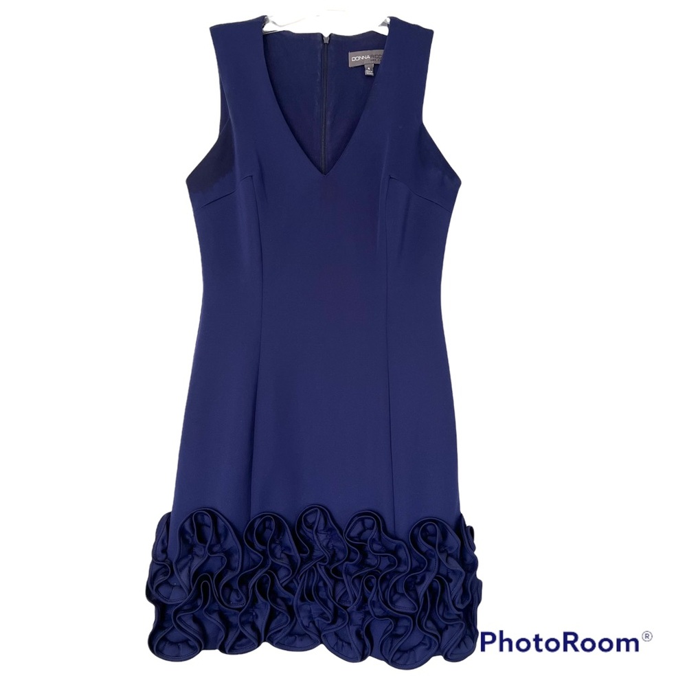 Donna Ricco dress cupcake embellished ruffle hem cocktail wedding 4